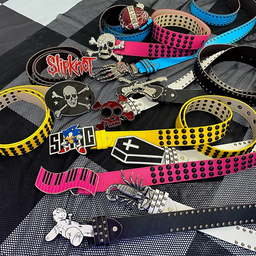 Оригинальный универсальный ремень подходит для мужчин и женщин, генерирование электричества, в стиле панк, 2 карат