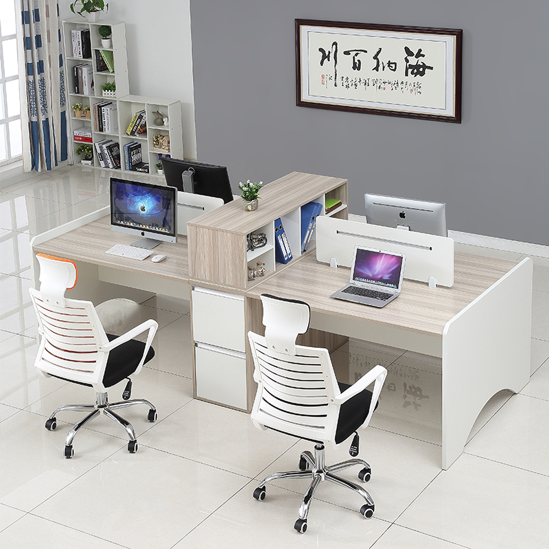 Nanjing staff table four-person office desk and chair combination staff computer table 2 4 6-person card seat screen partition