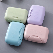 Portable soap box handmade soap tray drain creative with lid sealed soap box Fashion Home travel soap box