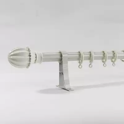 Thickened aluminum alloy roman rod silent smooth curtain rod single rod double rod curtain track rod bracket send accessories