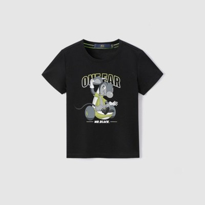 海澜之家儿童款经典圆领卡通图案短袖T恤