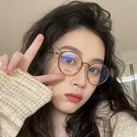 Корейская версия сети красной Tr90 Black -Frame Glasses Myopia Ultra -Slight Retro Boxes, женские маленькие лица, 素 素 ins Wind