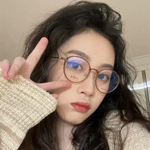 Корейская версия сети красной Tr90 Black -Frame Glasses Myopia Ultra -Slight Retro Boxes, женские маленькие лица, 素 素 ins Wind