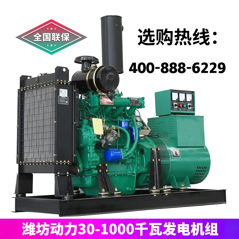 Diesel Generator Set Three-Phase Power 30/50/75/100/120/150/200/250/300/350Kw Kilowatt