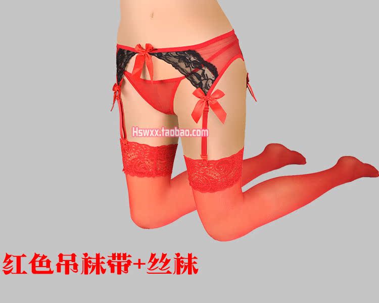 Châu âu và Hoa Kỳ để gửi T quần ren garter đặt cám dỗ vớ sexy treo vớ sling ba bộ