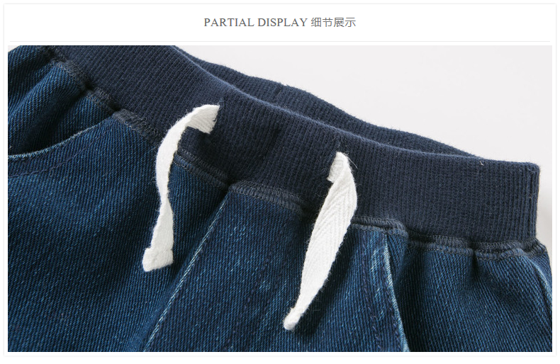 Davebella david Bella xuân boy kéo dài quần jeans bé thường DBA7845 quần áo trẻ em xuất khẩu