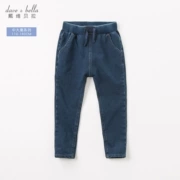 Davebella david Bella quần áo mùa xuân và mùa thu cho bé trai và bé gái quần jeans trẻ em lớn DBK8155