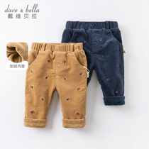 David Bella Kids Boys Pants Winter Boots Baby Corduroy Slacks Kids Stretch Pants