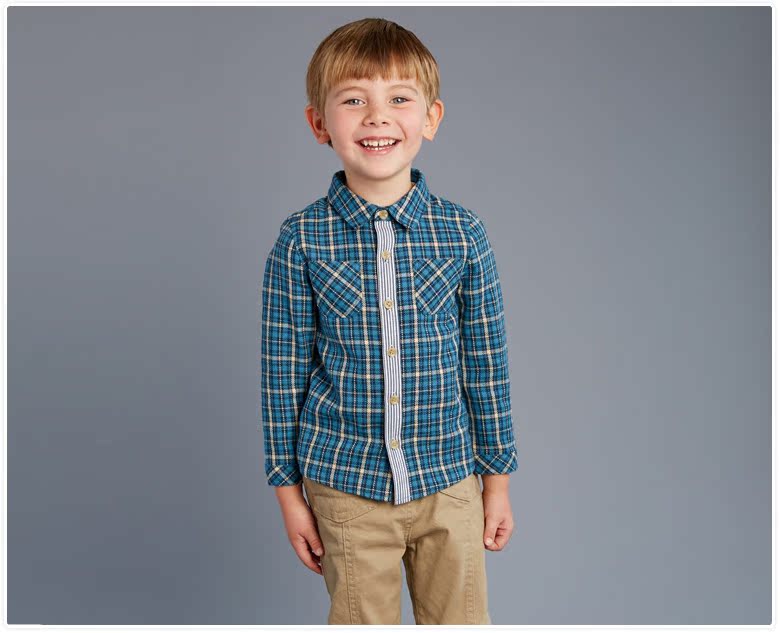 Chemise garcon DAVEBELLA à manche longue - Ref 2082524 Image 12