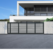 HANDU aluminum alloy electric villa courtyard door modern simple aluminum art intelligent sliding door