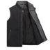 Mùa đông trung niên len vest nam lông một áo ấm cộng với nhung dày cổ áo vest cotton vai bố các kiểu áo ghi lê nam Áo vest cotton