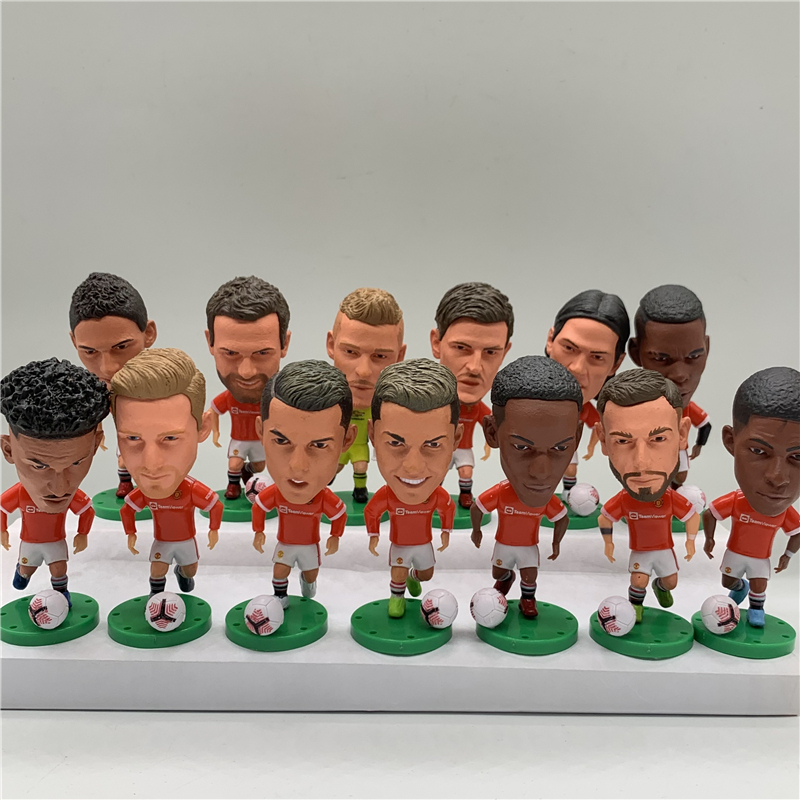 Manchester United Star De Gea, Pogba, Rashford, Sancho, B. Fei, C. Ronaldo Figurines, Dolls, Birthday Cake Decorations Manchester United Star De Gea, Pogba, Rashford, Sancho, B. Fei, C. Ronaldo Figurines, Dolls, Birthday Cake Decorations