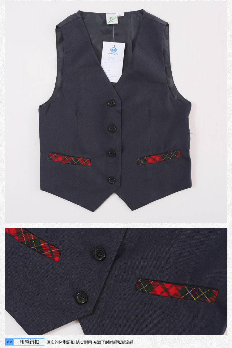 Форма подходит для мужчин и женщин для школьников и студентов, демисезонный пуховик, шерстяное платье, рубашка, жилет, галстук-бабочка, комплект 