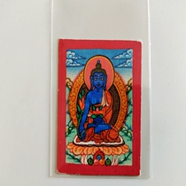 Hand-painted new Buddhist portrait Tibetan little Thangka Medicine Buddha