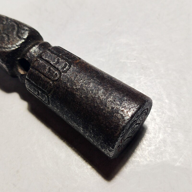 Набор для резьбы по камню 西藏老藏印吊坠收藏品 天铁寒铁法印民俗藏式印章挂件