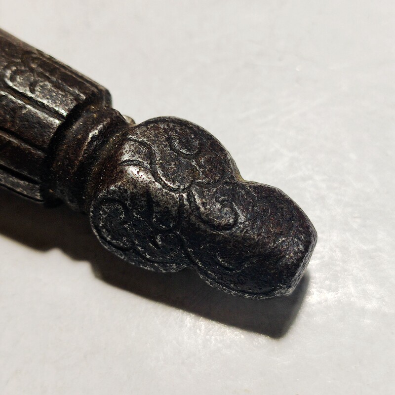 Набор для резьбы по камню 西藏老藏印吊坠收藏品 天铁寒铁法印民俗藏式印章挂件