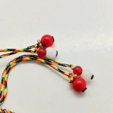 Аксессуар ручной работы, плетеный натуральный агатовый браслет, цвета киновари