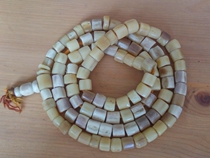 Tibetan characteristic traditional original ecology handmade lamb bone 108 characteristic Buddha beads rosary normal Buddhism