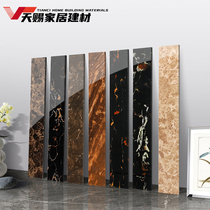 All Porcelain 100X800 Living Room Bedroom Corridor Dark Ground Line Waveguide Line Skirting Line Tile 100X600