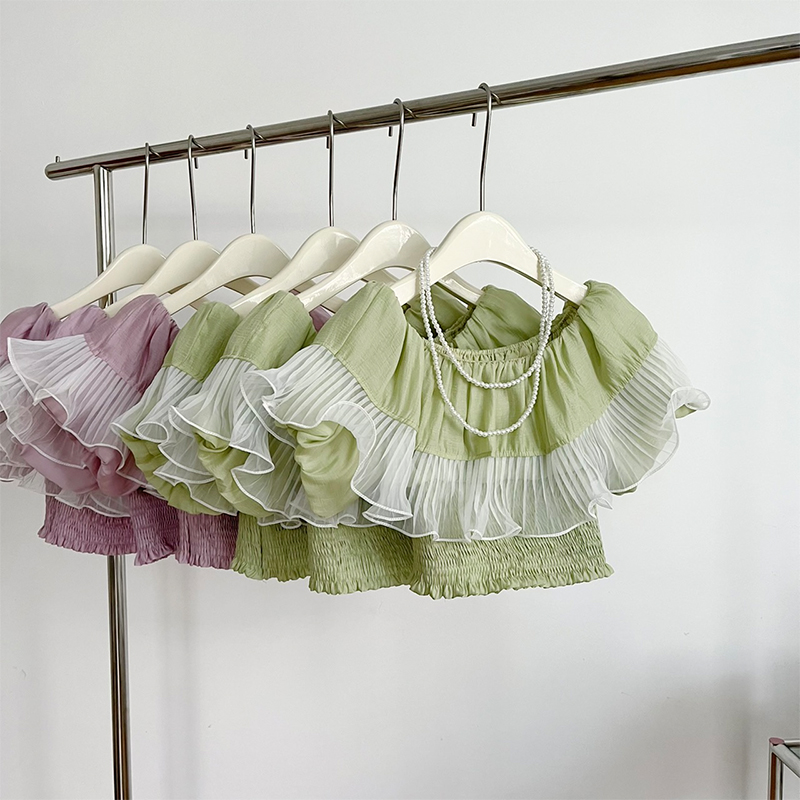 Brand shirt from pearl, skirt, set, Korean style