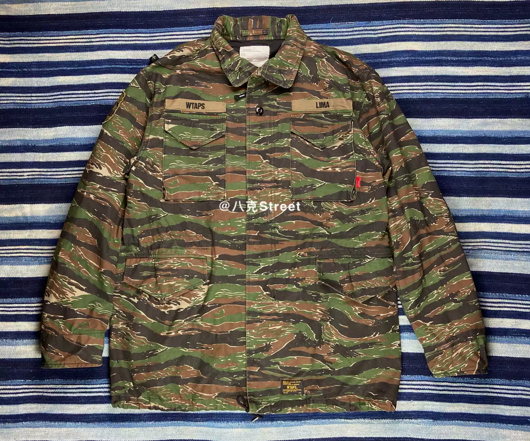 WTAPS原创TIGER STRIPE虎纹迷彩M65夹克17SS系列青春风格四季通用, image size:1792x1490