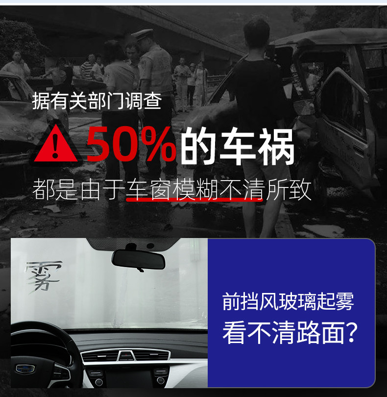 Anti-fogging agent car windshield long-term defogging window anti-fogging rearview mirror rainproof spray waterproof film artifact
