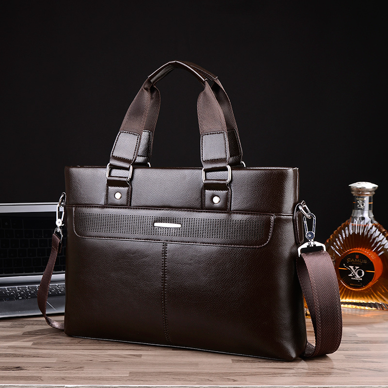 Male Bag Crosswalk Casual Men's Bag Handbag handbag Single shoulder bag Inclined Satchel Bag business briefcase genuine leather computer bag