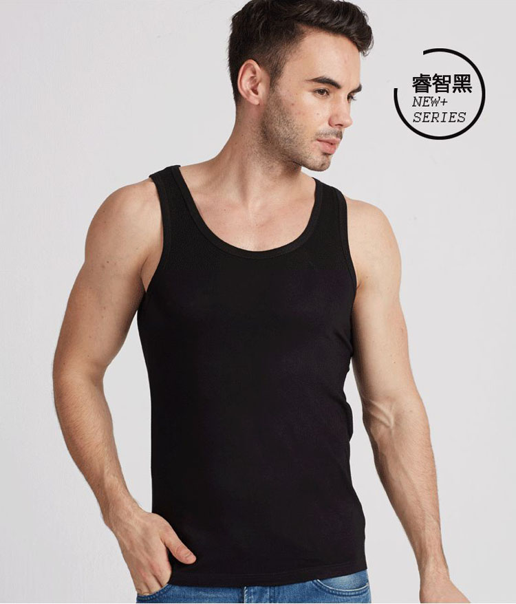 Mùa hè nam Vest cotton Tights Thể thao Đàn hồi Thể hình Đổ mồ hôi Vest Tay áo Slim Solid Màu Undershirt Đàn ông shop quần áo thể thao