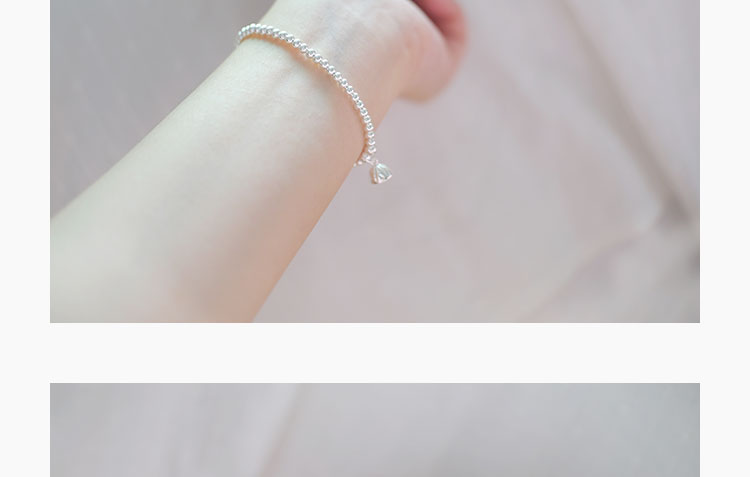Độc quyền nghệ thuật nhỏ tươi ngọt 990 sterling bạc vòng đeo tay vòng chân trang sức đơn giản nữ siêu mịn 2 hoa sen - Vòng chân lắc chân nữ bạc ta