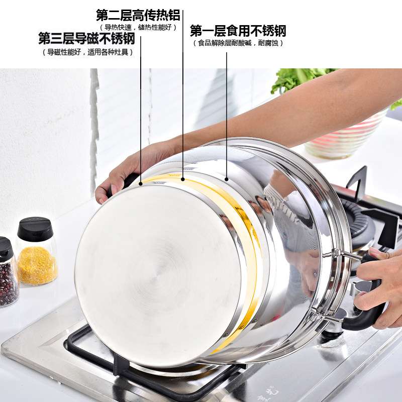 [26cm小蒸锅单篦1层单层汤锅小号锅电磁炉家用煮稀饭的锅23人28cm.jpg]