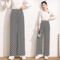 New Spring Loaded High Waist Casual Long Pants Middle-aged Women Dress Moms Slim Fit Pants Large Size Tightness Waist Flower Pants