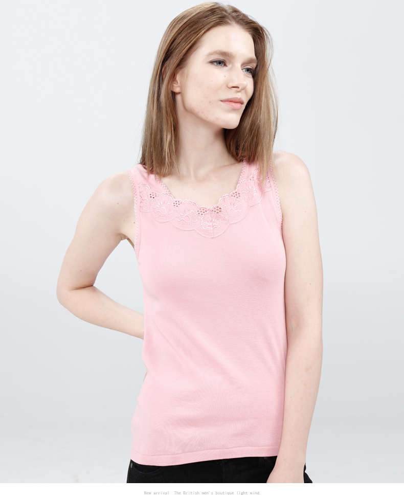 Cô Hồng Ni cotton cotton mùa hè co giãn màu mỏng mỏng Áo sơ mi mỏng manh hoang dã mặc áo yếm ao lot