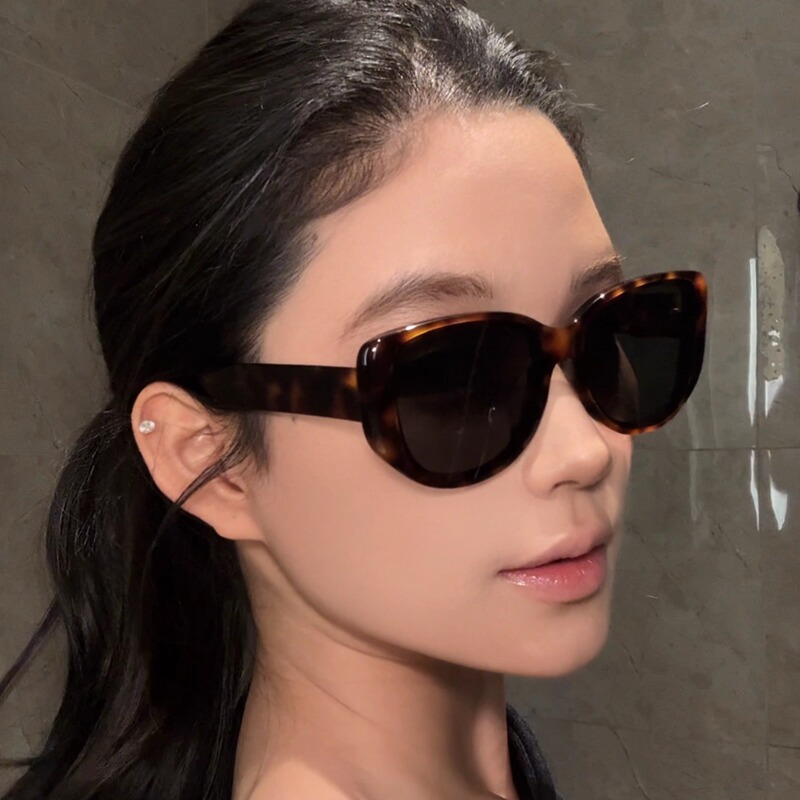 Frem Glasses Cat-Eye Large Frame Face-Slimming Sunglasses High-Definition Nylon Lenses Anti-Uv Sunglasses Bc328