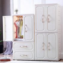 Double door European thickened plastic drawer storage cabinet Baby childrens toys finishing cabinet Baby clothing locker
