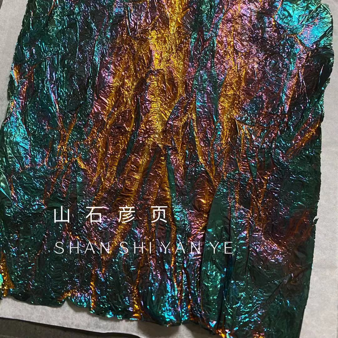 Burning Foil Fire Color-Cold Heavy Color Country Painting Rock Color Fired Copper Foil Lacquer Painted painted foil decorated with gold meme-Taobao