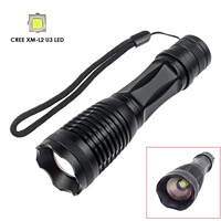 Cree XM-L2 Sond Light E6 Расширение T6-Zooming Night Rider Anti-Defense Multifunctional Flash 18650 Батарея