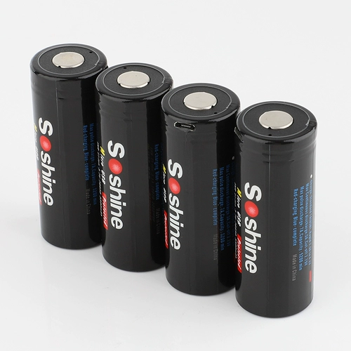 Soshine Micro-USB может заряжать прямую литиевую ион 26650.