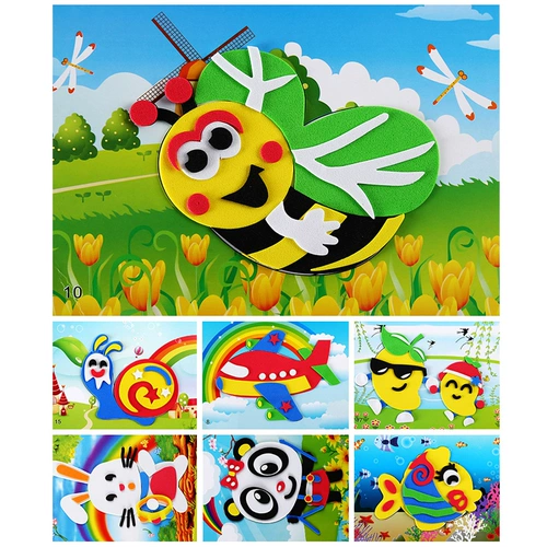 Eva, трехмерные мультяшные детские наклейки, набор материалов для детского сада, детская игрушка, «сделай сам», младшая группа