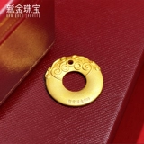 新金 Золотое ювелирное украшение, защитный амулет, золотая пряжка, оберег на день рождения, подарок на день рождения