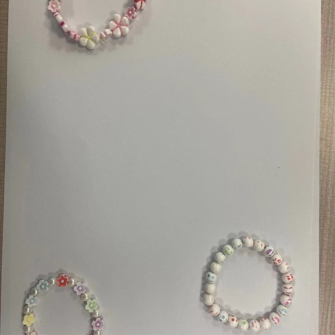 1434 Children's Beaded Hands Wearing Beads Girl Gifts Handmade DIY Making Material Pack Girls Toddler Toys