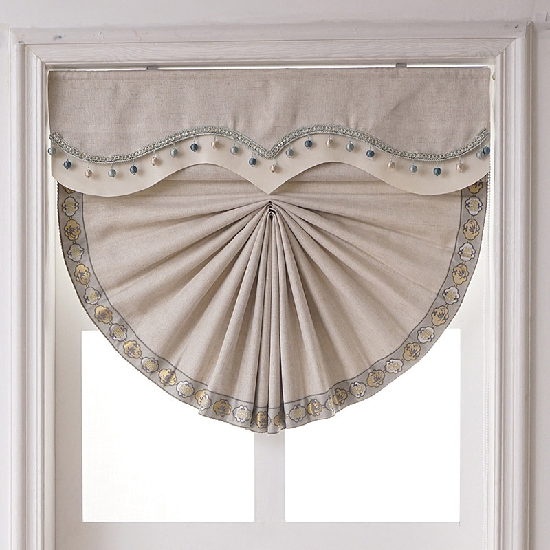 Free Punching Light Extravagant New Chinese Style Book House Dining Room China Wind Living Room Bedroom Flow Suades head Roman blinds small windows