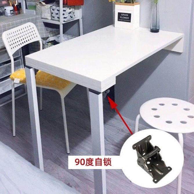 Factory price Straight hair Home Thickened Right Angle Hinge Caravan Trips Mobile Kitchen Containing Table Folding Five Gold Accessories