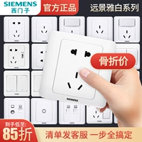 Siemens Switch Socket Panel Vision White Wall Местановая пять -отверстие USB Home Home Dark Suite Power Suite