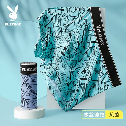 Playboy, мужское шелковое летнее тонкое нижнее белье, дышащие штаны, 2021 года