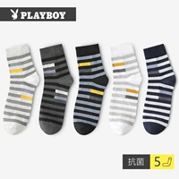 Playboy, хлопковые антибактериальные носки, средней длины, увеличенная толщина, впитывают пот и запах
