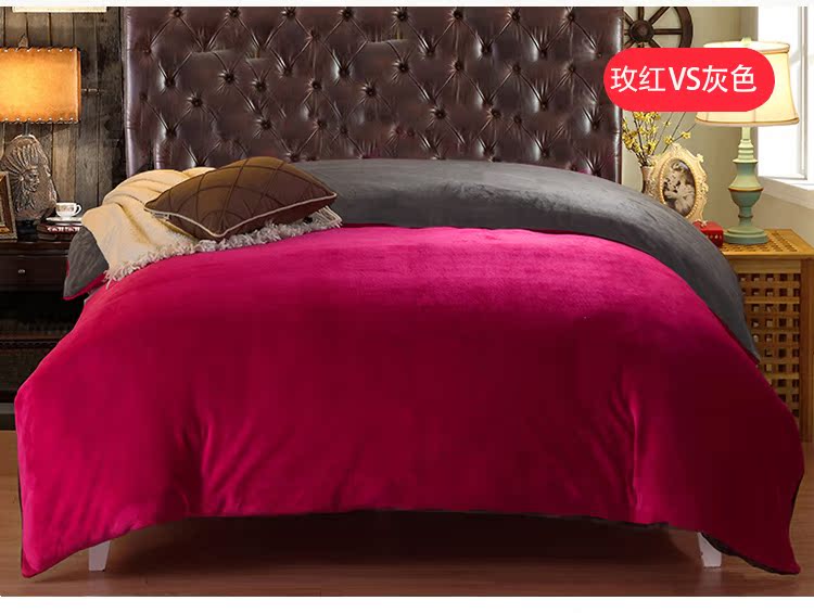 Coral nhung chăn đơn mảnh lông cừu đơn ký túc xá sinh viên mùa đông flannel dày đôi bao gồm chăn - Quilt Covers 	chăn phao doraemon	