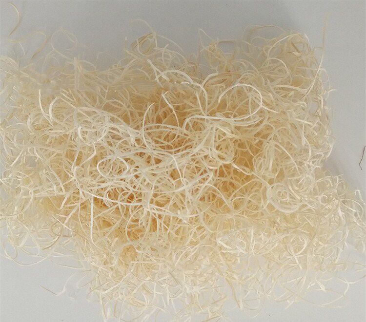 Natural environmental protection poplar wood silk shooting retro packaging filler gift carton sugar box mat silk animal feeding