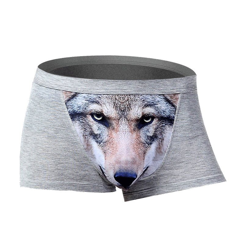 Трусы с рисунком волка