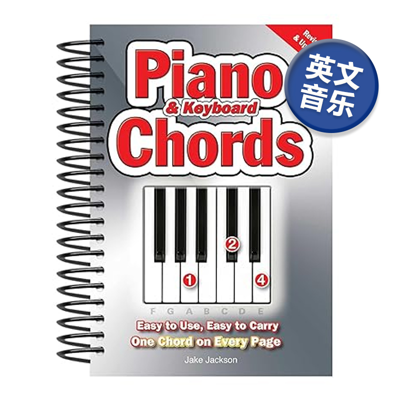 [in Stock] Piano & Keyboard Chords English Original Music Instrument Learning Book Import