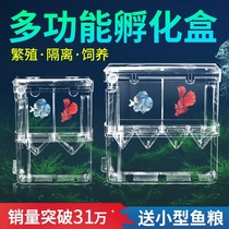 yee guppy breeding box fish tank non-acrylic isolation box extra large spawning hatching small fry young fish